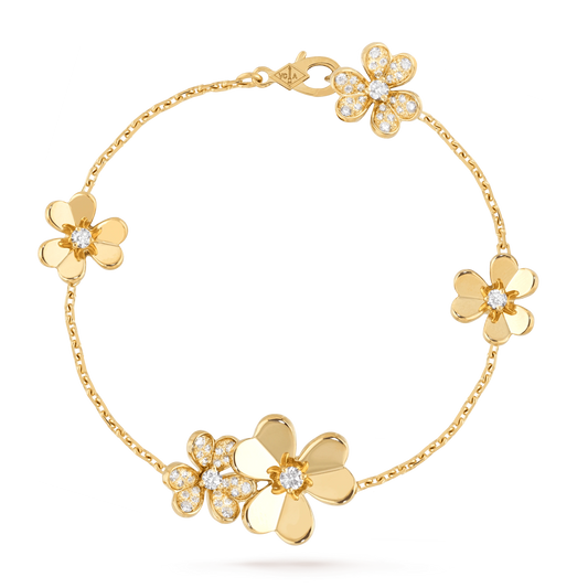 [Stars Jewelry]FRIVOLE GOLD 5 FLOWERS BRACELET