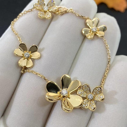 [Stars Jewelry]FRIVOLE GOLD 5 FLOWERS BRACELET