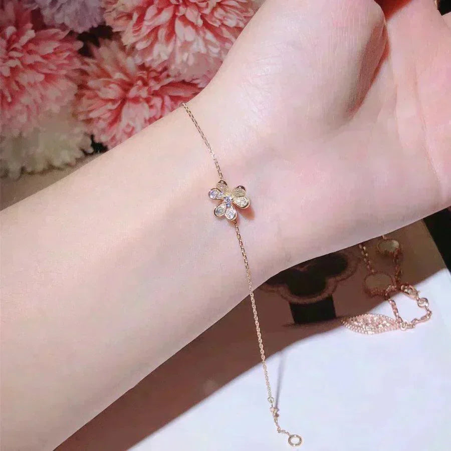 [Stars Jewelry]FRIVOLE GOLD FLOWER DIAMOND BRACELET