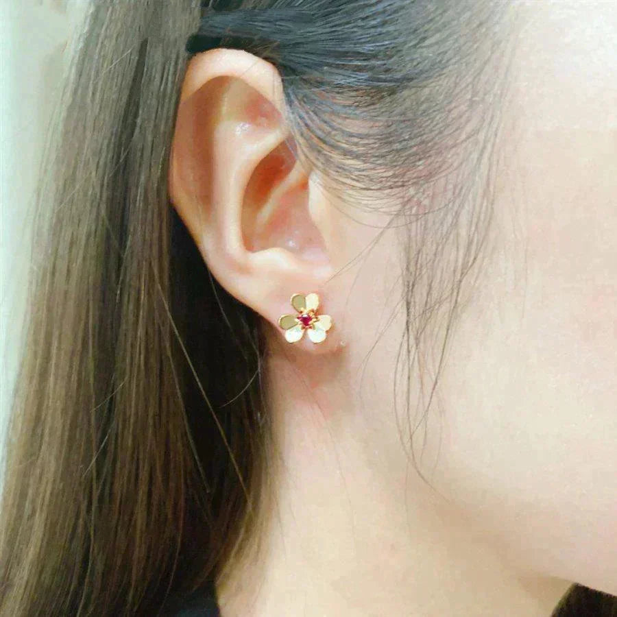 [Stars Jewelry]FRIVOLE  FLOWER PINK EARRINGS