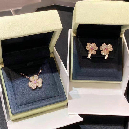 [Stars Jewelry]FRIVOLE ROSE GOLD FLOWER DIAMOND NECKLACE