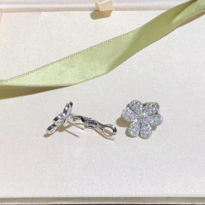 [Stars Jewelry]FRIVOLE SILVER FLOWER DIAMOND EARRINGS