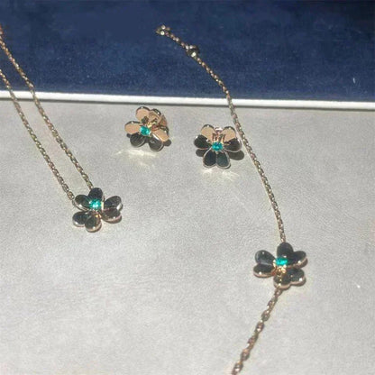 [Stars Jewelry]FRIVOLE  FLOWER MALACHITE EARRINGS