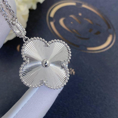 [Stars Jewelry]CLOVER 25MM SILVER BIG CLOVER NECKLACE