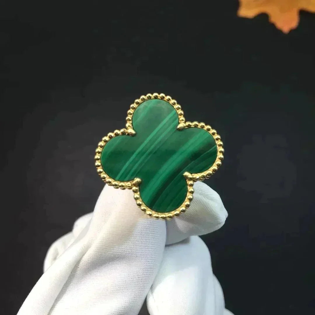 [Stars Jewelry]CLOVER MALACHITE RING