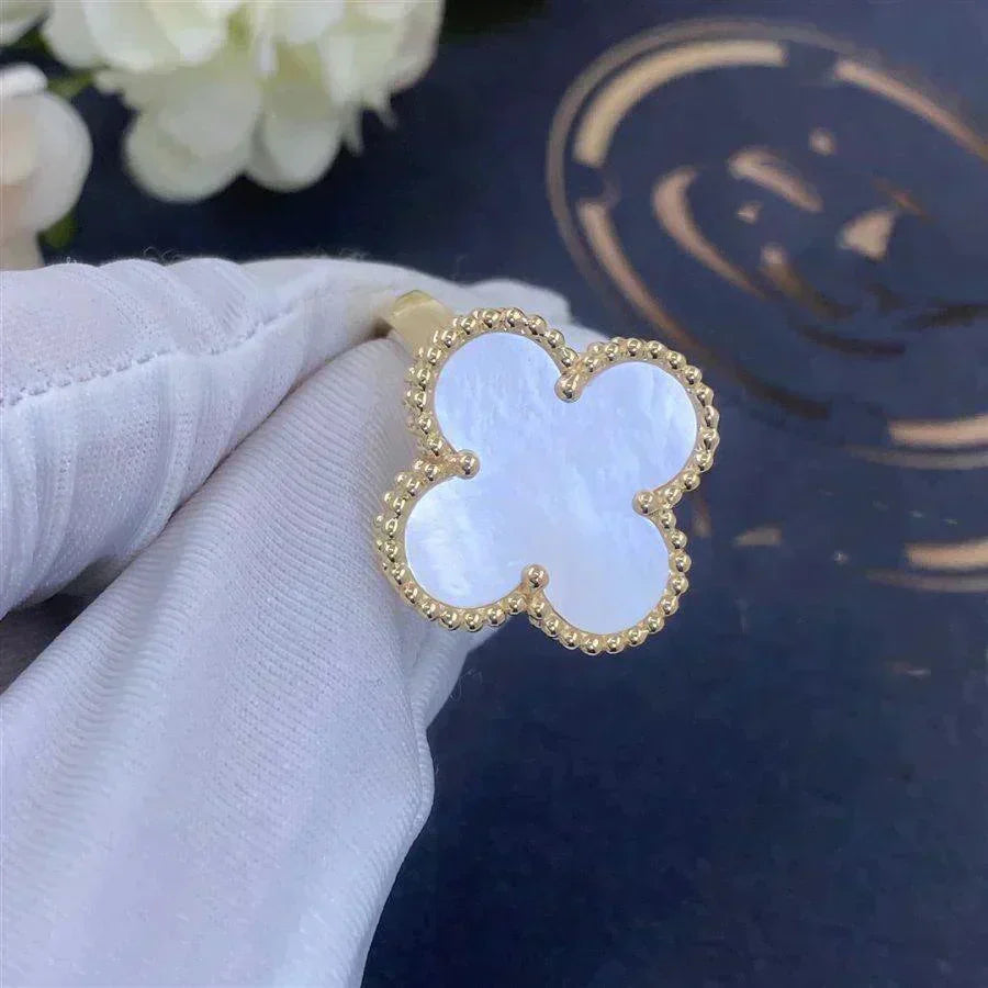 [Stars Jewelry]CLOVER WHITE MOP RING