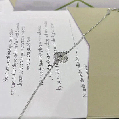 [Stars Jewelry]CLOVER  SINGLE FLOWER BRACELET SILVER
