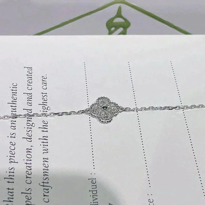 [Stars Jewelry]CLOVER  SINGLE FLOWER BRACELET SILVER