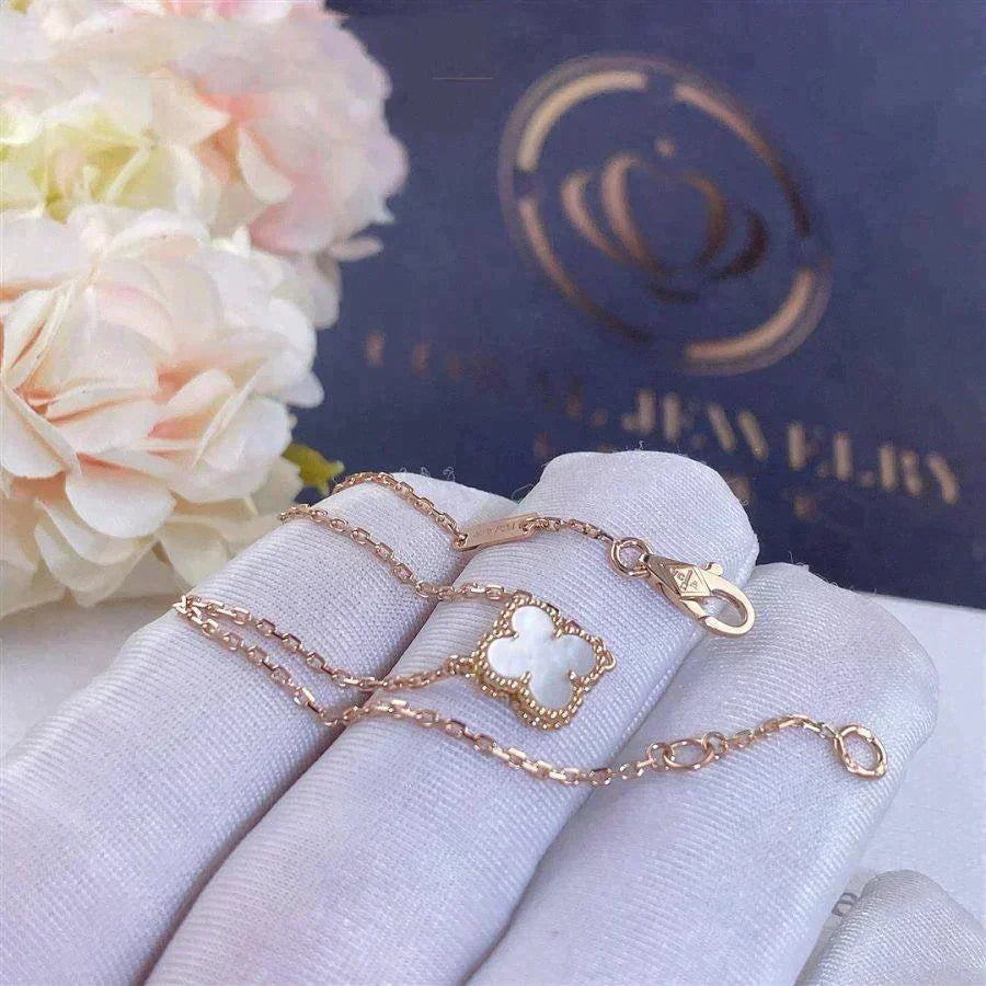 [Stars Jewelry]CLOVER WHITE MOP SINGLE FLOWER BRACELET