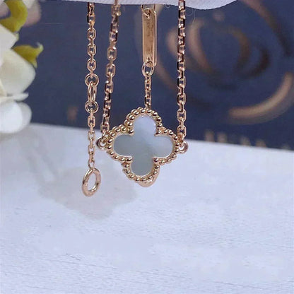 [Stars Jewelry]CLOVER WHITE MOP SINGLE FLOWER BRACELET