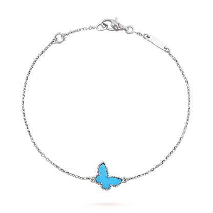 [Stars Jewelry]BUTTERFLY TURQUOISE BUTTERFLY BRACELET SILVER