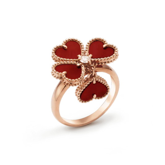 [Stars Jewelry]SWEET CLOVER CARNELIAN RING