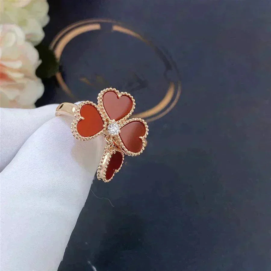 [Stars Jewelry]SWEET CLOVER CARNELIAN RING