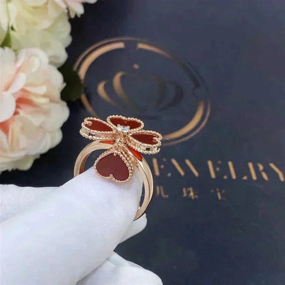 [Stars Jewelry]SWEET CLOVER CARNELIAN RING