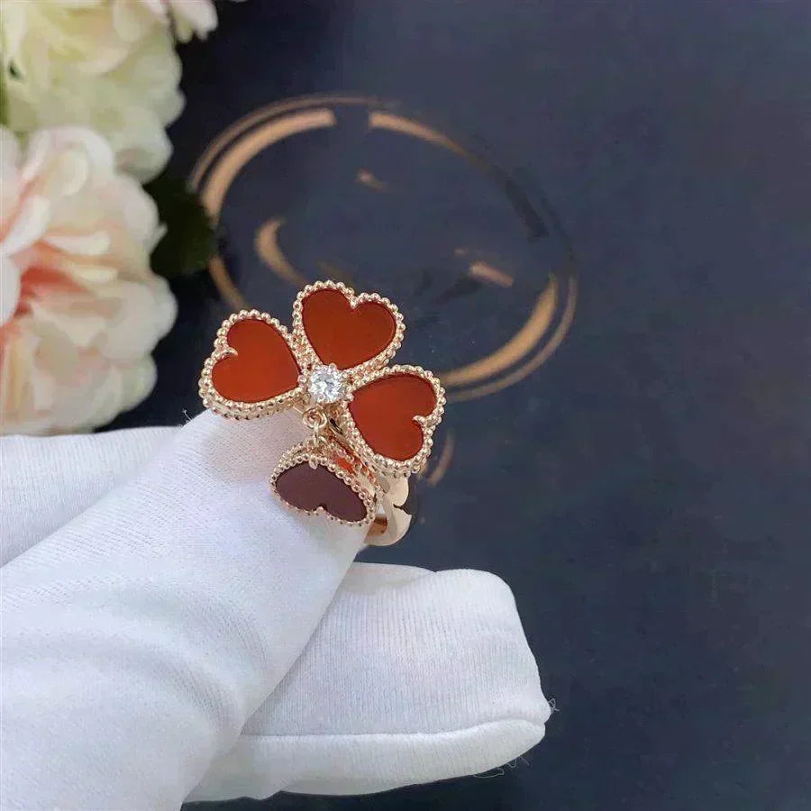 [Stars Jewelry]SWEET CLOVER CARNELIAN RING