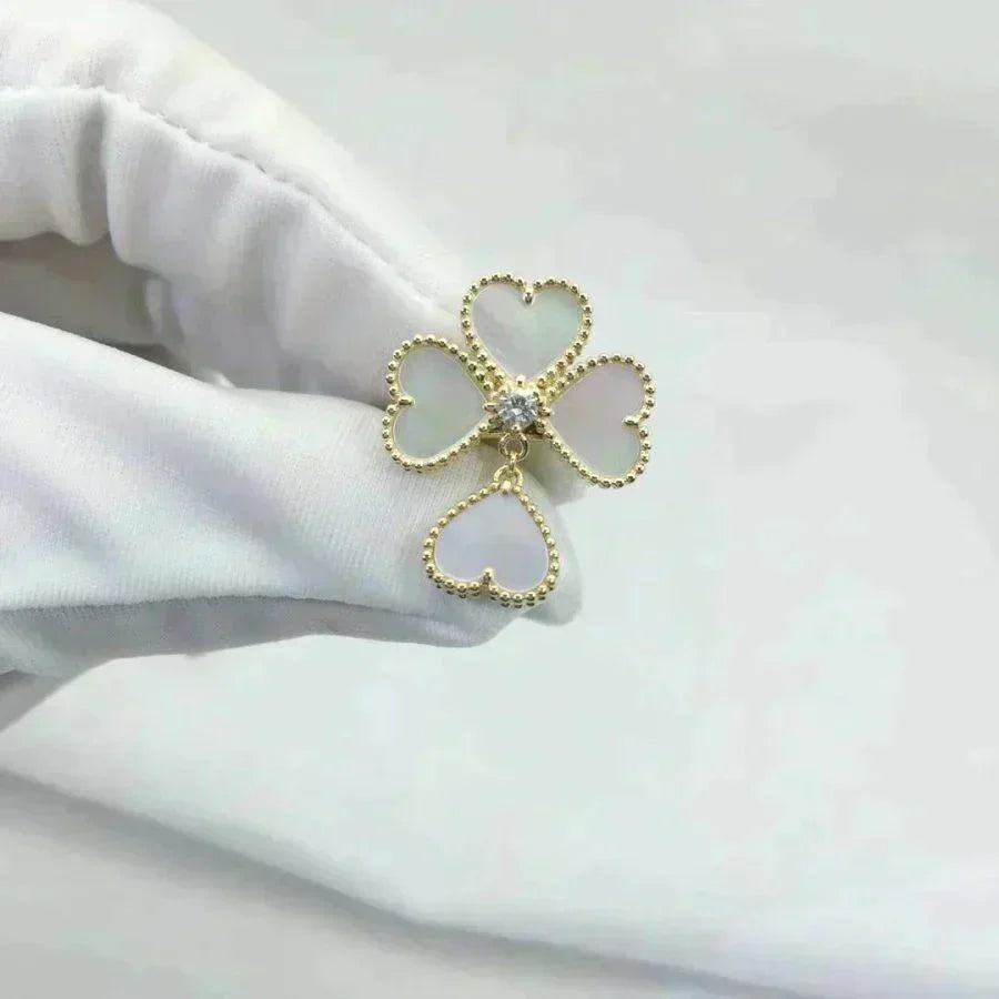 [Stars Jewelry]SWEET CLOVER WHITE MOP RING