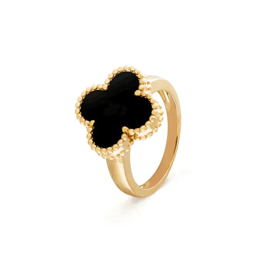 [Stars Jewelry]CLOVER ONYX RING