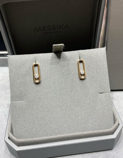 [Stars Jewelry]MOVE UNO SMALL 1 DIAMOND EARRINGS