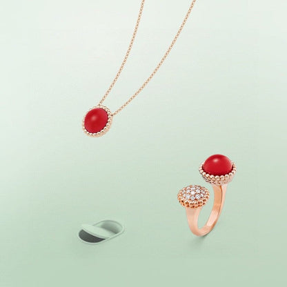 [Stars Jewelry]PERLEE COULEURS DIAMOND ROSE GOLD BETWEEN THE FINGER RING
