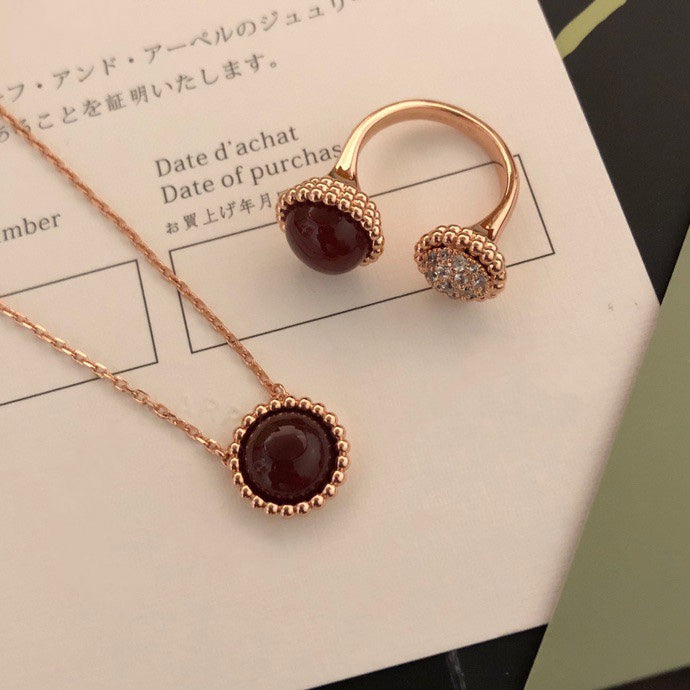 [Stars Jewelry]PERLEE COULEURS DIAMOND ROSE GOLD BETWEEN THE FINGER RING