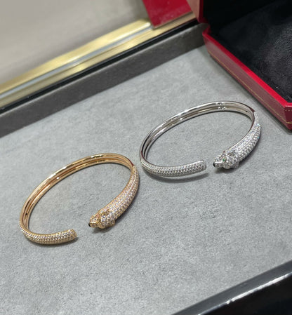 [Stars Jewelry]PANTHERE FULL DIAMOND OPEN BRACELET