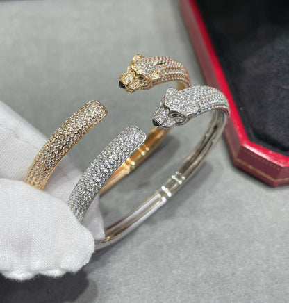[Stars Jewelry]PANTHERE FULL DIAMOND OPEN BRACELET