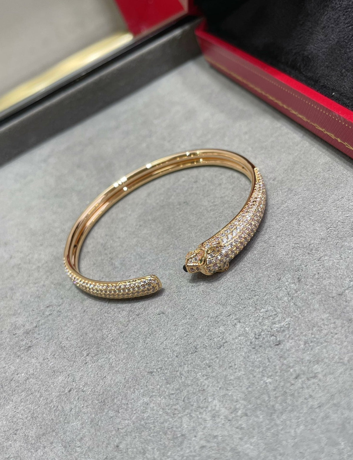 [Stars Jewelry]PANTHERE FULL DIAMOND OPEN BRACELET
