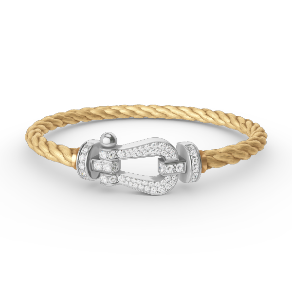 [Stars Jewelry]FORCE LARGE HORSESHOE FULL DIAMOND BRACELET SILVER
