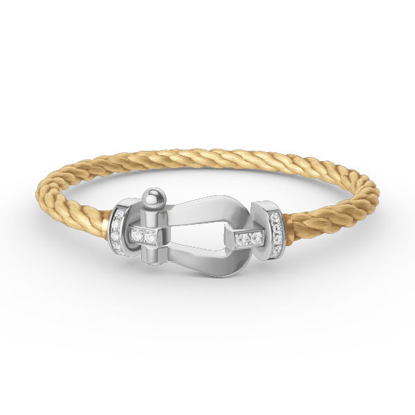 [Stars Jewelry]FORCE LARGE HORSESHOE HALF DIAMOND BRACELET SILVER