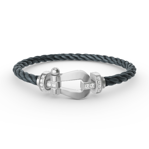 [Stars Jewelry]FORCE LARGE HORSESHOE HALF DIAMOND BRACELET SILVER