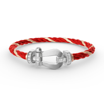 [Stars Jewelry]FORCE LARGE HORSESHOE HALF DIAMOND BRACELET SILVER