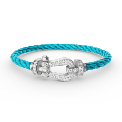 [Stars Jewelry]FORCE LARGE HORSESHOE FULL DIAMOND BRACELET SILVER