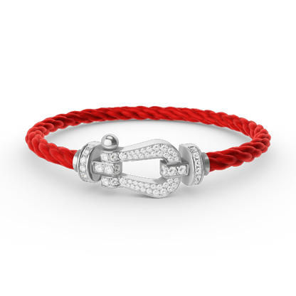 [Stars Jewelry]FORCE LARGE HORSESHOE FULL DIAMOND BRACELET SILVER