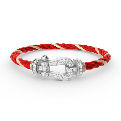 [Stars Jewelry]FORCE LARGE HORSESHOE FULL DIAMOND BRACELET SILVER