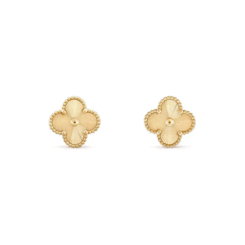 [Stars Jewelry]CLOVER MEDIUM 1 MOTIFS LASER EARRINGS