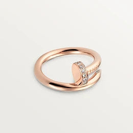 [Stars Jewelry]JUSTE RING 2.65MM PINK GOLD DIAMOND