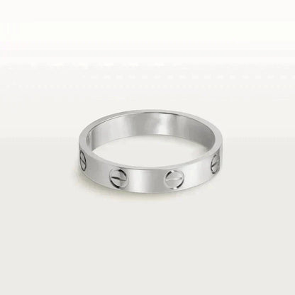 [Stars Jewelry]LOVE RING 4MM 1 DIAMOND SILVER