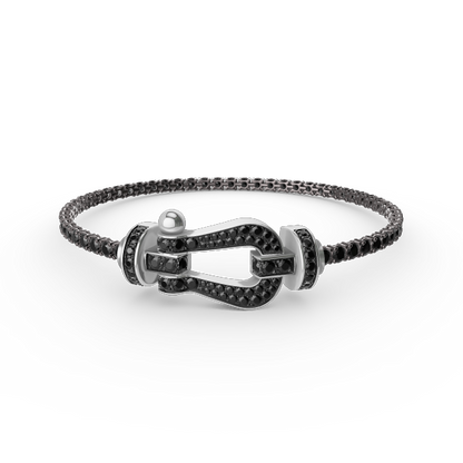 [Stars Jewelry]FORCE  LARGE HORSESHOE FULL DIAMOND TENNIS BRACELET